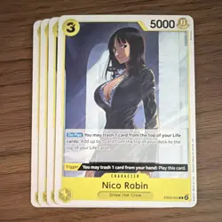 One Piece Card Game EB03 Nico Robin EB03-054 English x4 Playset Lot - Image 1