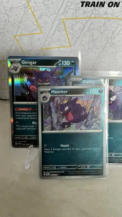 Gengar 050 Holo / Haunter 049 / Gastly 048 Rev Me03: POR - All Cards Pack Fresh - Image 1