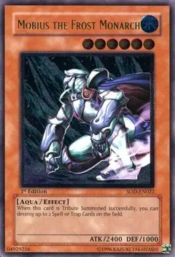 Yugioh! HP Mobius the Frost Monarch - SOD-EN022 - Ultimate Rare - Unlimited Edit - Image 1