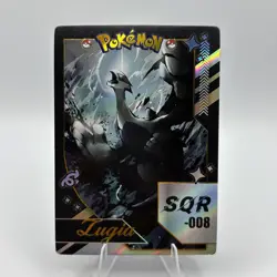 Pokemon Mengka 2.0 - Lugia SQR-008 Card - Chinese Non TCG Fan Made Mengka v2 - Image 1