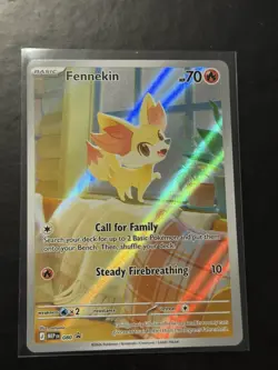 Nintendo Pokemon TCG Fennekin 080 Mega Evolution Promo Cards Promo Holo EN 2026 - Image 1
