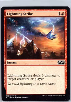 Lightning Strike 155 Magic 2015 (M15) - Magic The Gathering MTG - NM - Image 1