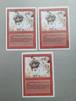 Goblin Balloon Brigade x3 MTG Revised (1994) Uncommon Red Creature NM - Image 1