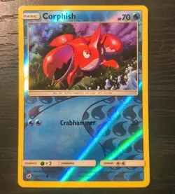 Pokemon Crimson Invasion Corphish Reverse Holo Common Card 24/111 LP - Image 1