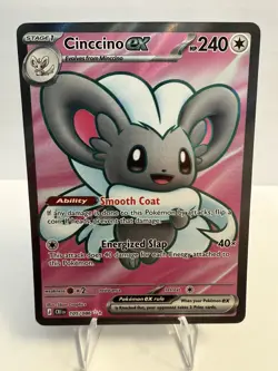 2026 Pokemon Chaos Rising Cinccino ex 105/086 Ultra Rare - Image 1