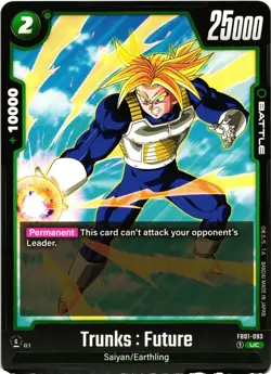 Dragon Ball Super Trunks: Future FB01-093 Regular Uncommon Card - Image 1