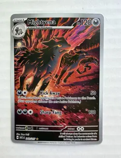 Mightyena Illustration Rare Holo 120 HP ASC 243/217 Pokemon TCG English 2026 - Image 1