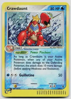 Crawdaunt 3/97 Dragon Holo Pokemon vLP - Image 1