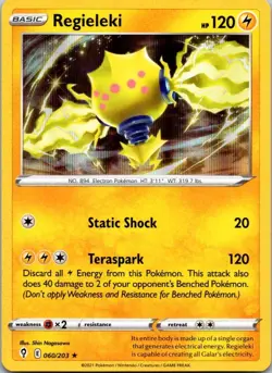 Regieleki 060/203 Holo R Evolving Skies Pokemon Holo NM - Image 1