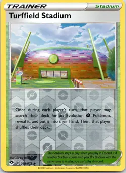 Turffield Stadium 068/073 UC Champion's Path Pokemon Reverse Holo NM - Image 1