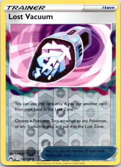 Lost Vacuum 135/159 UC Crown Zenith Pokemon Reverse Holo NM - Image 1