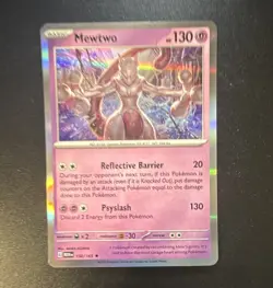 Pokemon TCG Mewtwo 150/165 SV: Scarlet & Violet 151 Rare Holo English - Image 1