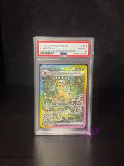 2025 POKEMON PRE EN-PRISMATIC EVOLUTIONS #144 LEAFEON EX PSA 8 - Image 1