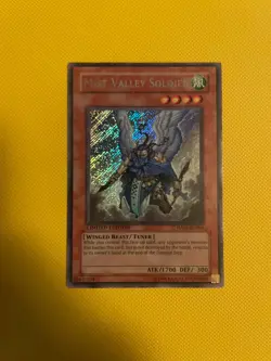 Yu-Gi-Oh TCG Mist Valley Soldier HA01-EN006 Limited Edition Secret Rare Card LP - Image 1