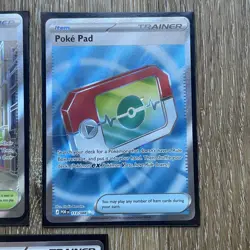 Pokemon TCG Trainer Foil Full Art Lot 3 Lumiose City/Poke Pad/Naveen - Image 3