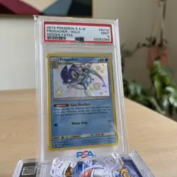 2019 Pokemon Sun & Moon Hidden Fates SV12 Frogadier Shiny Holo PSA 9 MINT - Image 1