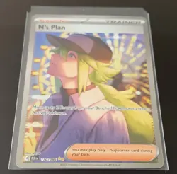 N's Plan 170/086 Pokemon Sv: Black Bolt Holo SIR. English. Near mint. - Image 2
