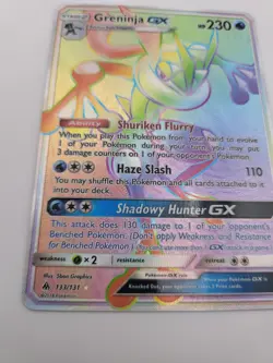 Greninja Gx Secret Rare 133/131 Holo Forbidden Light Pokemon - Image 2