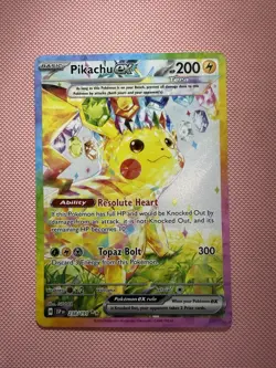 Pokemon TCG Pikachu ex #238/191 Surging Sparks SIR NM Condition - Image 1