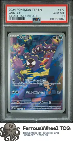 Gastly #177 - 2024 Pokemon Tef En-Temporal Forces - PSA 10 - Image 1