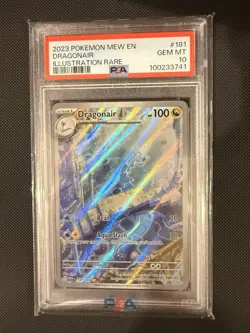 Pokemon TCG Dragonair Illustration Rare Holo 181/165 Scarlet & Violet 151 PSA 10 - Image 1