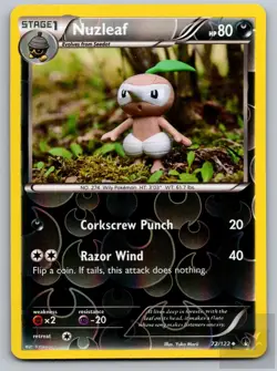Nuzleaf 72/122 Uncommon BREAKpoint Pokemon Reverse Holo Near Mint - Image 1