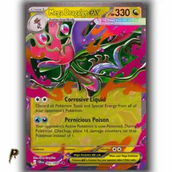 Pokemon Chaos Rising Mega Dragalge ex 065/086 Double Rare Holo NM - Image 1