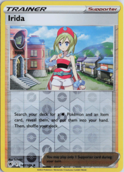 Pokemon - Irida - 147/189 - Astral Radiance - Reverse Holo Rare - NM/M - Image 1