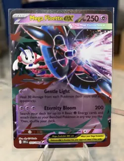 2026 Pokemon Chaos Rising Mega Floette ex 035/086 Double Rare Holo NM - Image 1