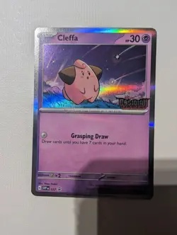 Pokemon Cleffa Stamped Obsidian Flames Promo 037 - Image 1