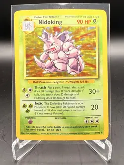 Pokemon TCG Nidoking Holo 011/102 Base Set LP – Vintage WOTC 1999 - Image 1