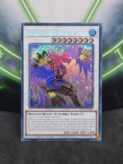 Yugioh Cyber Slash Harpie Lady BLC1-EN010 Secret Rare Limited Edition NM - Image 1