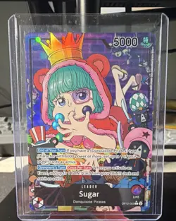 Bandai One Piece CCG Sugar OP10-003 Leader Royal Blood Parallel Foil English - Image 1