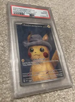 Pikachu With Grey Felt Hat SVP 085 Pokemon Van Gogh Promo Card PSA 10 GEM MINT⚡ - Image 2