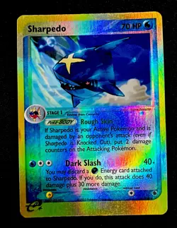 Sharpedo 22/109 MP Ruby and Sapphire Reverse Holo Pokemon TCG Card - Image 1