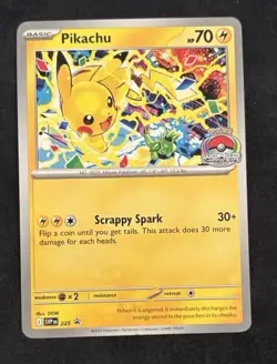 Pokemon Pikachu TCG Black Star Promo Card 225 Near Mint Condition - Image 1