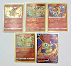 5 Card Lot Victini Ultra Rare V Reverse Holo Rare Pokemon TCG Common - Image 4
