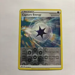 Capture Energy 171/192 Rebel Clash Reverse Holo Uncommon Pokemon Card - Image 1