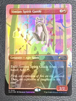 Simian Spirit Guide (Rainbow Foil) Secret Lair Drop Foil MTG NM Magic Card - Image 1