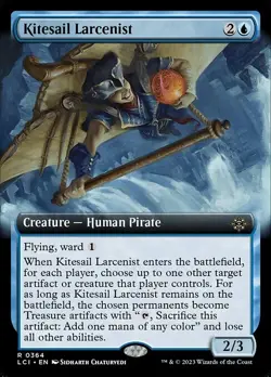 Kitesail Larcenist Extended Art - LCI 0364 NM - MTG Magic - Image 1