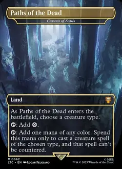 Cavern of Souls "Paths of the Dead" - Foil Extended Art LTC NM MTG - Image 1