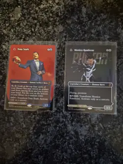 Tony Stark (Borderless) (0363) MTG Marvel Super Heroes Foil & Monica For HOC - Image 3