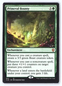 Primeval Bounty 830 Commander Legends: Battle for Baldur's Gate MTG NM - Image 1