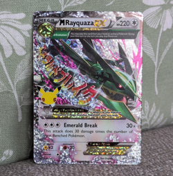 Pokemon TCG M Rayquaza EX 76/108 XY Ultra Rare Holo Mega EX HP 220 - Image 1