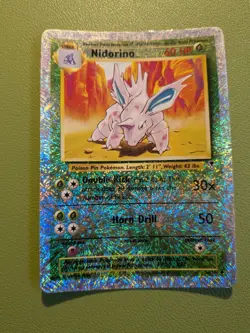 Pokemon Nidorino Reverse Holo Card 56/110 Legendary Collection LP/MP - Image 1