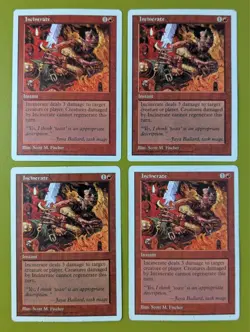Incinerate x4 Fifth Edition 5th 4x Playset Magic the Gathering MTG - Image 1
