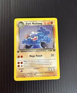 Dark Machamp 10/82 1st Edition Team Rocket Holo Rare WOTC Pokemon TCG - Image 1