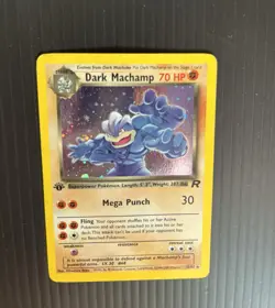 Dark Machamp 10/82 1st Edition Team Rocket Holo Rare WOTC Pokemon TCG - Image 3