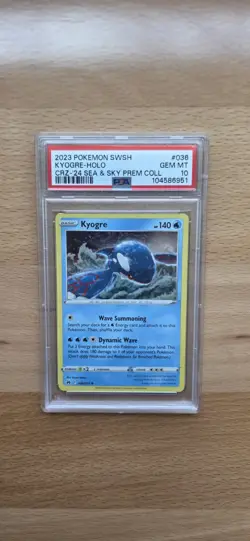PSA 10 Pokemon Crown Zenith Sea & Sky Premium Collection Kyogre Holo #036/159 - Image 1