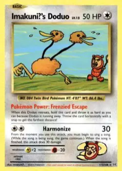ImakuniU's Doduo 112/108 Secret Rare Evolutions Pokemon Near Mint - Image 1